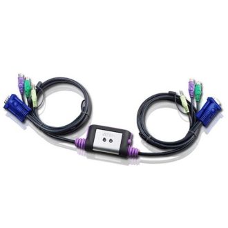   ATEN KVM Switch Easy KVM switch - 2PC PS/2 +kábelkészlet+audio