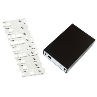   MIKROTIK Beltéri Ház RB411/RB711-hez, Aluminium, fekete - CA411-711