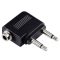 HAMA 43357, Repülőgép jack adapter; 2x3,5mm jack monó-3,5mm jack sztereó