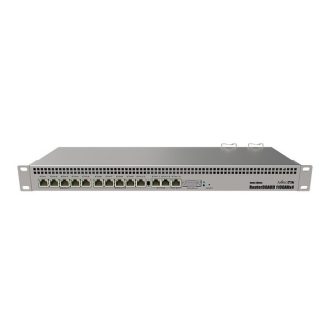   MIKROTIK Vezetékes Router RouterBOARD 13x1000Mbps, 60GB M.2SSD, Redundáns Táp, Rackes - RB1100DX4