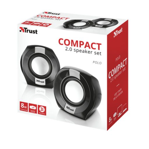 TRUST 2.0-ás hangszórókészlet 20943 (Polo Compact 2.0 Speaker Set)