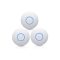 UBiQUiTi Wireless Access Point DualBand 1x1000Mbps,4x4 MU-MIMO, POE nélkül, Falra rögzíthető - UAP-NANOHD-3 (3db/csomag)