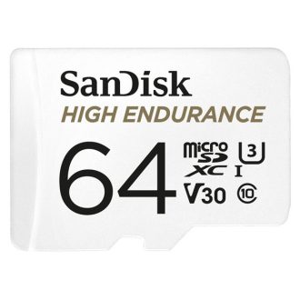   SANDISK 183566, MICRO SDXC KÁRTYA HIGH ENDURANCE 64GB, 100 MB/S, C10, U3, V30