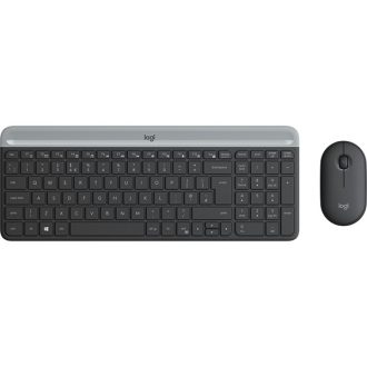   LOGITECH Billentyűzet + egér - MK470 Slim Vezeték Nélküli Combo, US