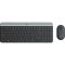LOGITECH Billentyűzet + egér - MK470 Slim Vezeték Nélküli Combo, US