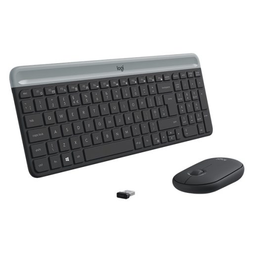 LOGITECH Billentyűzet + egér - MK470 Slim Vezeték Nélküli Combo, US