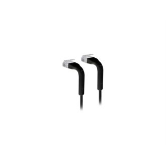   UBiQUiTi Patch Kábel Cat.6, 0,22m, Hajlítható, Fekete - U-CABLE-PATCH-RJ45