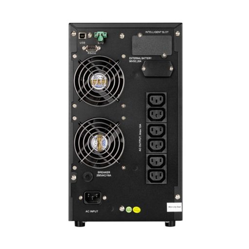 AEG szünetmentes tápegység, PROTECT C 2000, 2000VA (1800W), 6x IEC320 C13, online kettős konverziós UPS, AVR, LCD