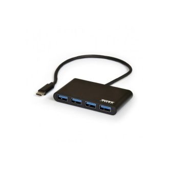PORT DESIGNS-Port Connect HUB Type-C to 4xUSB 3.0 - szürke