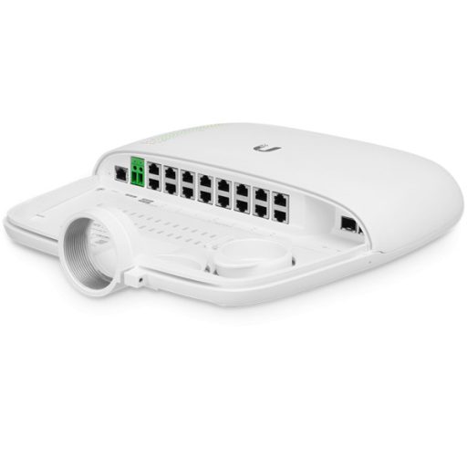 UBiQUiTi EdgePoint Switch 16x1000Mbps (POE) + 2x10000Mbps SFP+, Falra rögzíthető, kültéri - EP-S16