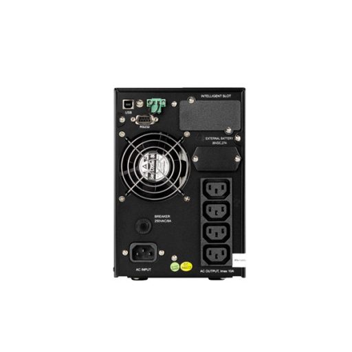 AEG szünetmentes tápegység, PROTECT C 1000, 1000VA (900W), 4 x IEC 320 C13, online kettős konverziós UPS, AVR, LCD