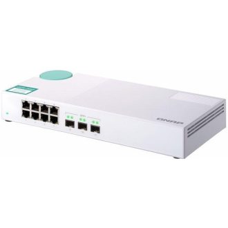   QNAP Switch 8x1000Mbps + 3x10000 SFP+, Nem menedzselhető, Asztali  - QSW-308S
