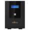 NJOY Szünetmentes 1500VA - Cadu 1500 (4 Schuko, line-interaktív, USB menedzsment, RJ11/45 vonalvédelem(1Gb/s), fekete)
