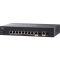 CISCO Switch 8x1000Mbps + 2xGigabit kombó SFP, Rackes, Menedzselhető, SG350-10-K9-EU