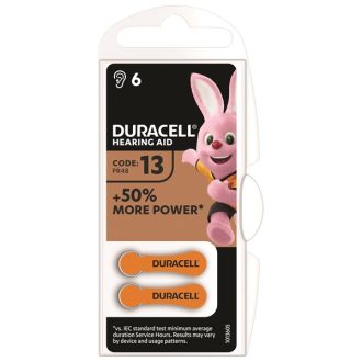 DURACELL DA13 6db elem hallók.