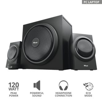   TRUST Mélyhangsugárzós 2.1 hangszórókészlet 23696 (Yuri 2.1 Speaker Set)