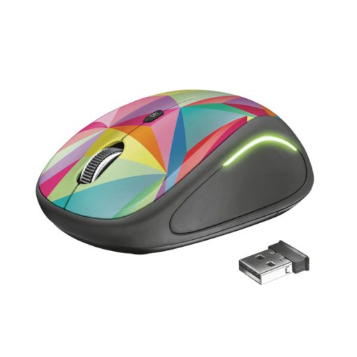 TRUST Vezeték nélküli egér 22337 (Yvi FX Wireless Mouse - geometrics)