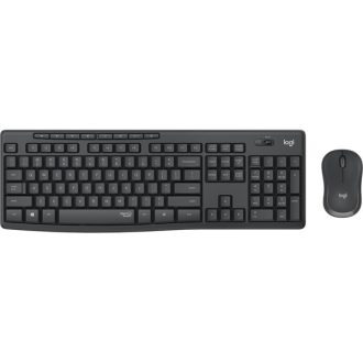   LOGITECH Billentyűzet + egér - MK295 Silent Vezeték Nélküli Combo Grafitszürke, US