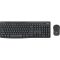 LOGITECH Billentyűzet + egér - MK295 Silent Vezeték Nélküli Combo Grafitszürke, US