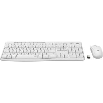  LOGITECH Billentyűzet + egér - MK295 Silent Vezeték Nélküli Combo Piszkosfehér, HUN