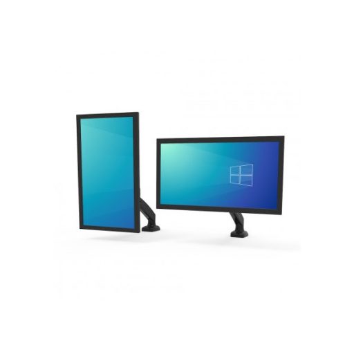 PORT DESIGNS-Port Connect Asztali monitor állvány - 75x75/100x100, 32"-ig, max 8 kg, forgatható, dönthető