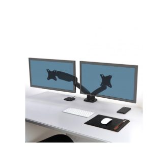   PORT DESIGNS-Port Connect Asztali monitor állvány - dupla, 75x75/100x100, 32"-ig, max 8 kg, forgatható, dönthető