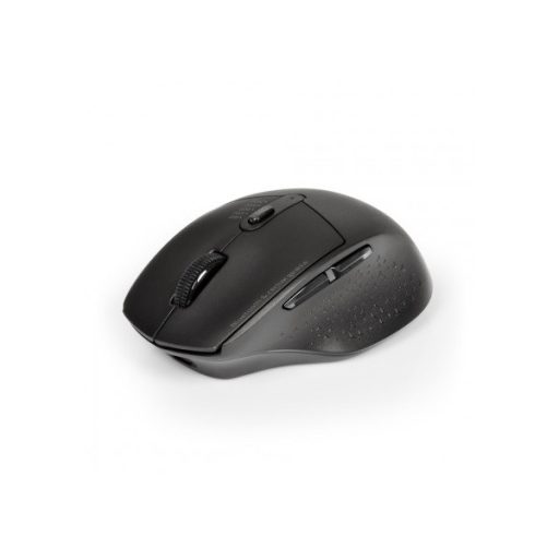 PORT DESIGNS Egér vezeték nélküli, újratölthető akkumulátor, USB-C/USB/BT 5.0, 800/1200/1600/2000/2400 dpi, 5 gomb, feke