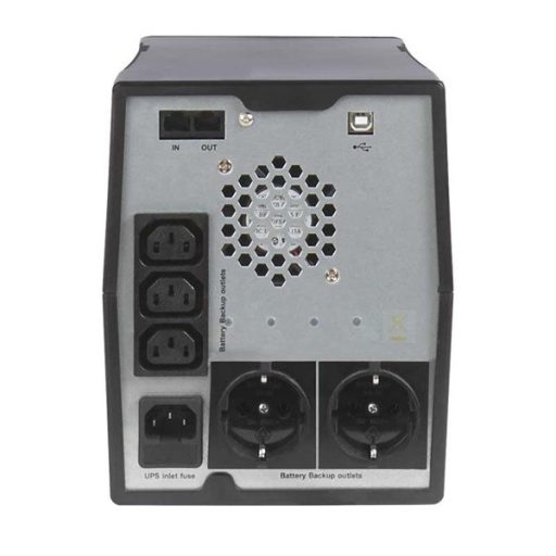 ABLEREX UPS, GLAMOR S, GR600S, 4xIEC, 600VA (420 W) LINE-INTERACTIVE szünetmentes tápegység, torony, LCD
