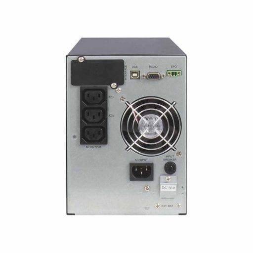 ABLEREX UPS, ARES PLUS, AR1000, 2xIEC + 2xSchuko, 1000VA (900 W) Online kettős konv. szünetmentes tápegység, torony, LCD