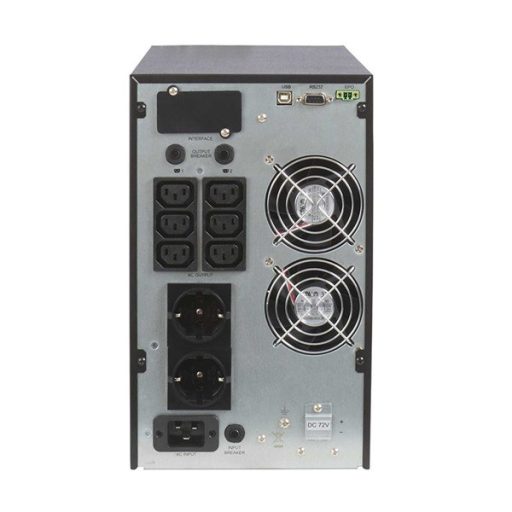 ABLEREX UPS, ARES PLUS, AR3000, 6xIEC + 2xSchuko,3000VA (2700 W) Online kettős konv. szünetmentes tápegység, torony, LCD