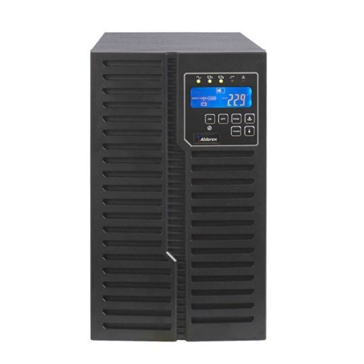 ABLEREX UPS, ARES PLUS, AR3000, 6xIEC + 2xSchuko,3000VA (2700 W) Online kettős konv. szünetmentes tápegység, torony, LCD