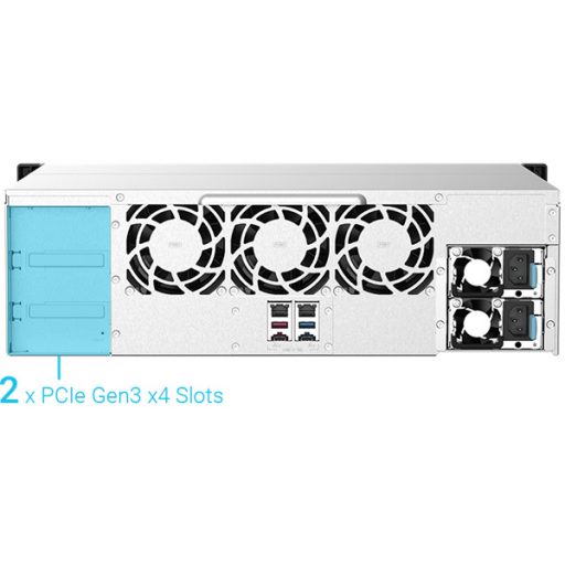 QNAP NAS 16 fiókos TS-1673AU-RP-16G AMD Ryzen 4x2,2GHz, 1x16GB RAM, 2x2,5G/1G/100M