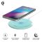 TRUST Gyors vezeték nélküli töltő 23865 (Qylo Fast Wireless Charging Pad 7.5/10W - turquoise)