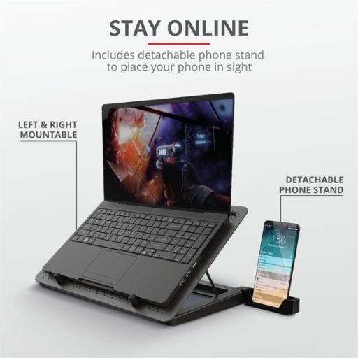 TRUST Laptop hűtőállvány 23581 ( GXT 1125 Quno Laptop Cooling Stand)