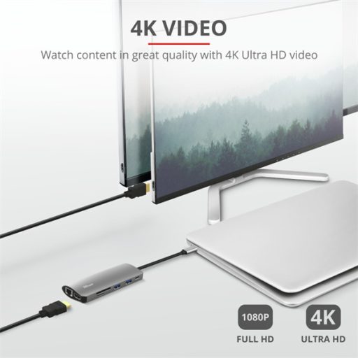 TRUST Hétfunkciós USB-C többportos adapter 23775 (Dalyx 7-in-1 USB-C Multiport Adapter)