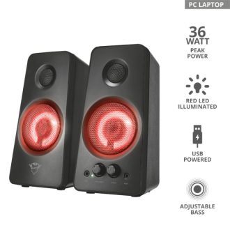   TRUST Megvilágított 2.0 hangszórókészlet 21202 (GXT 608 Tytan Illuminated 2.0 Speaker Set)
