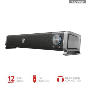   TRUST Hangszórópanel asztali számítógéphez és televízióhoz 22209 (GXT 618 Asto Sound Bar PC Speaker)