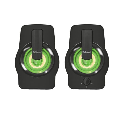 TRUST RGB LED-megvilágítású 2.0 hangszórókészlet 22948 (Gemi RGB 2.0 Speaker Set - black)