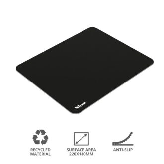   TRUST Környezetbarát egéralátét 21051 (Eco-friendly Mouse Pad - black)