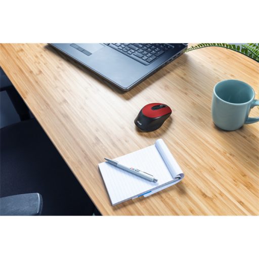 TRUST Vezeték nélküli tölthető egér 24019 (Zaya Rechargeable Wireless Mouse - red)