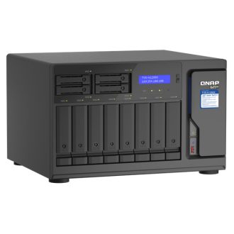   QNAP NAS 12 fiókos TVS-h1288X-W1250-16G XEON 6x3,3GHz, 2x8GB RAM, 4x2.5G/1G/100M,  2 x 10GBASE-T (10G/1G)