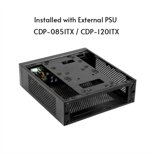 CHIEFTEC Ház Compact, mini-ITX, 85W Tápegységgel, Fekete