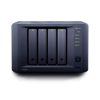  SYNOLOGY NAS 4 fiókos DVA3221 NVR Intel Atom C3538 4x2,1GHz 8GB DDR4, 4x1GbE, 2xeSATA