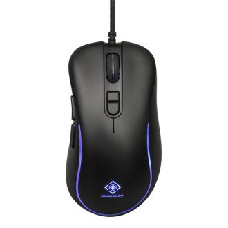   DELTACO GAMING Vezetékes Egér GAM-104, DM120 gaming mouse, RGB, 800-3200 DPI, 125 Hz, RGB LED, USB, black