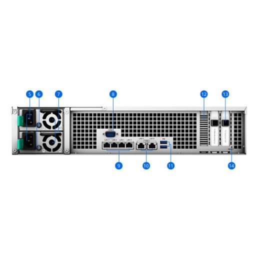 SYNOLOGY NAS 24 fiókos FS3600 Intel Xeon D-1567 12x2,1GHz, 16GB DDR4, 4x1GbE, 2x10GbE