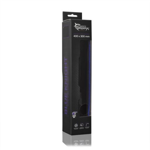 WHITE SHARK BLACK KNIGHT fekete gamer egérpad (400x300x3 mm)