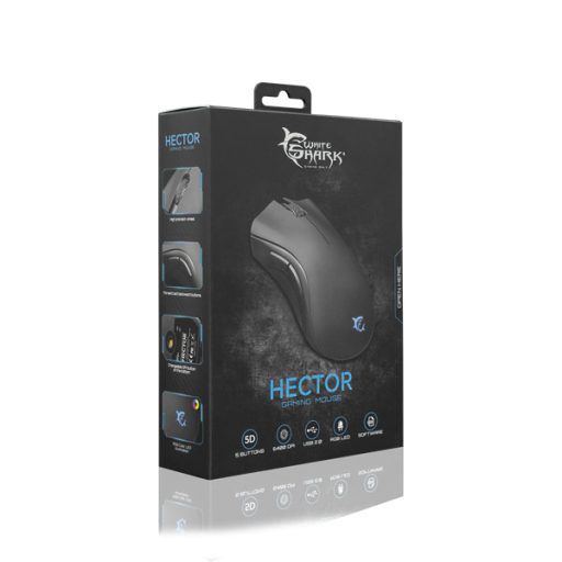 WHITE SHARK GM-5008 HECTOR gamer egér, 6400 dpi