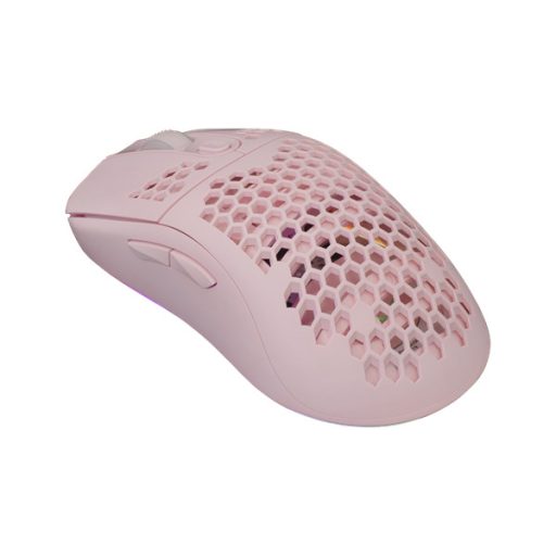WHITE SHARK GM-5007P GALAHAD gamer egér, pink, 6400 dpi
