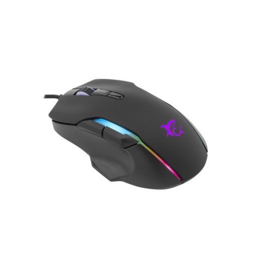 WHITE SHARK MORHOLT (GM-9009) gamer egér, 7D, fekete, 7200 dpi, RGB