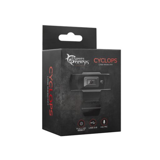 WHITE SHARK CYCLOPS GWC-003 Full HD webkamera mikrofonnal